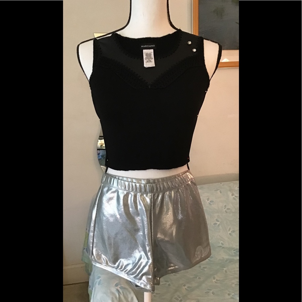 Shiny dressy short pants. Small kids